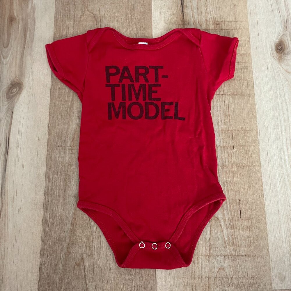 Part-Time Model baby onesie